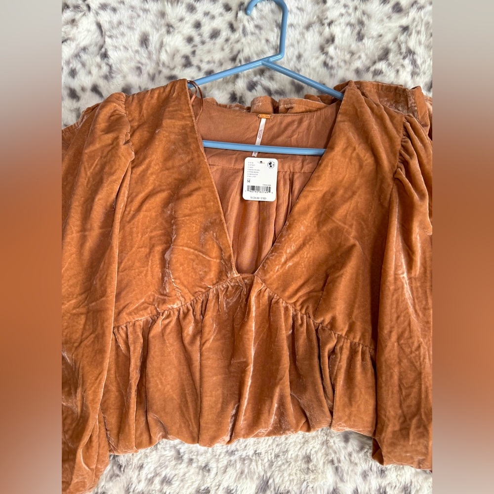 Free People: Velvet Babydoll Dress - Picture 3 of 3